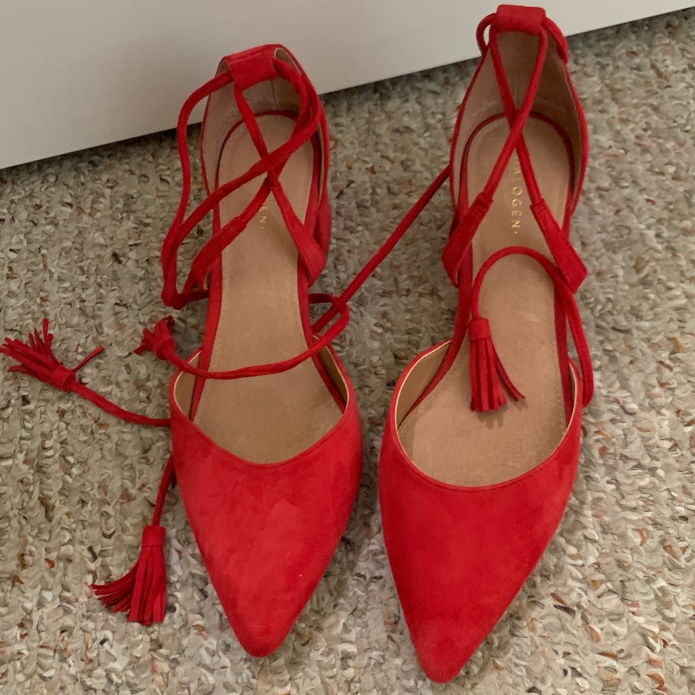 Halogen lace up heels